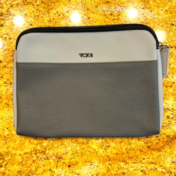 Tumi Bags Tumi For Delta Lined Gray Black Toiletries Bag With